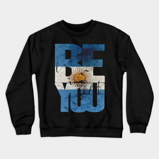 Believe In Yourself Quote Crewneck Sweatshirt by Charaf Eddine